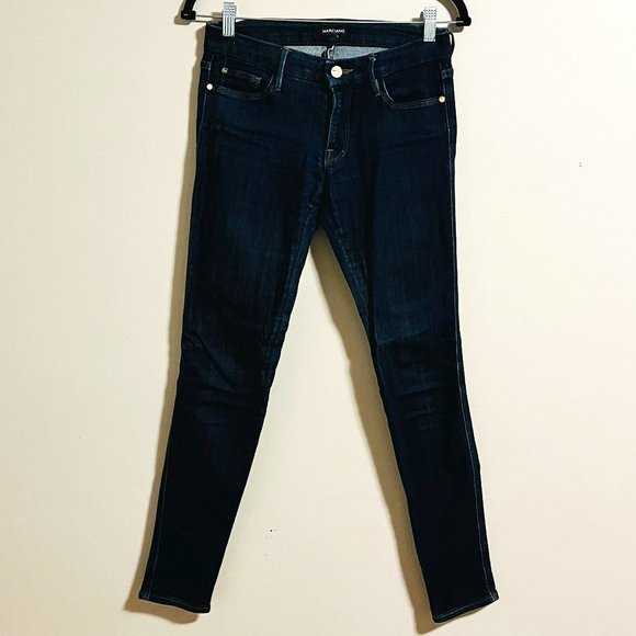 Marciano Low-Rise Skinny Jeans, Dark Wash, US 26 - Picture 1 of 12